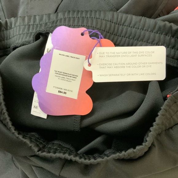 #77 NWT YITTY Major Label Track Pant Black Size Medium - Picture 7 of 7